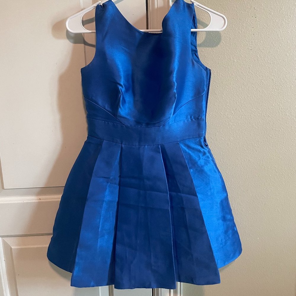 Kate Spade royal blue dress with bow in the back